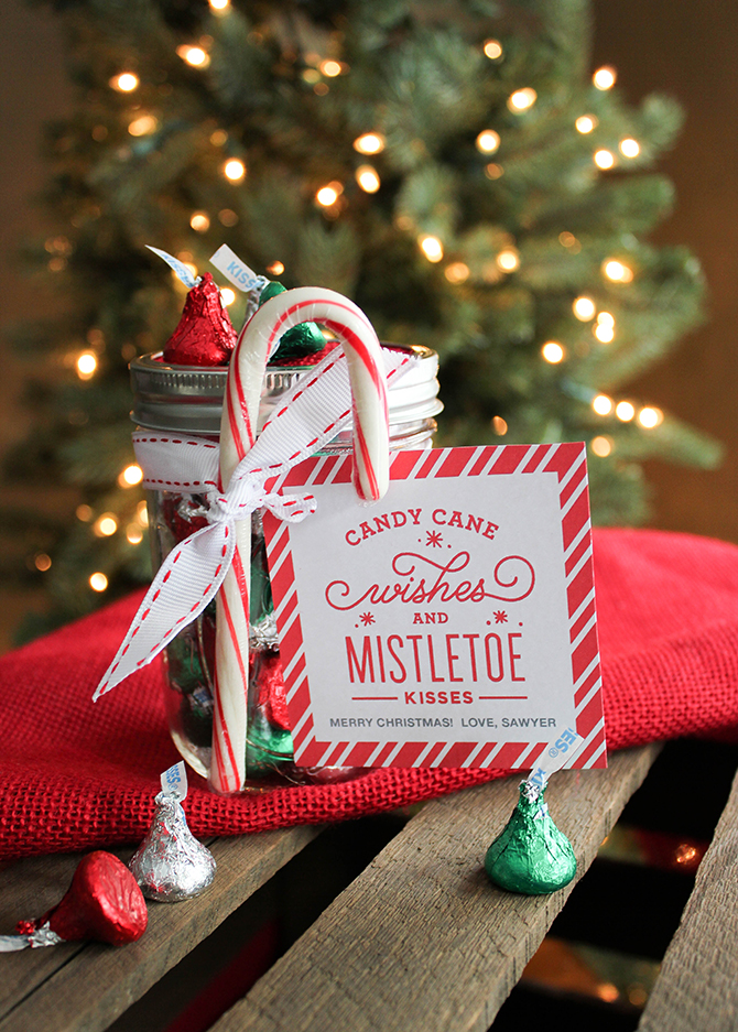 Candy Cane Wishes and Mistletoe Kisses Christmas Gift Idea ...