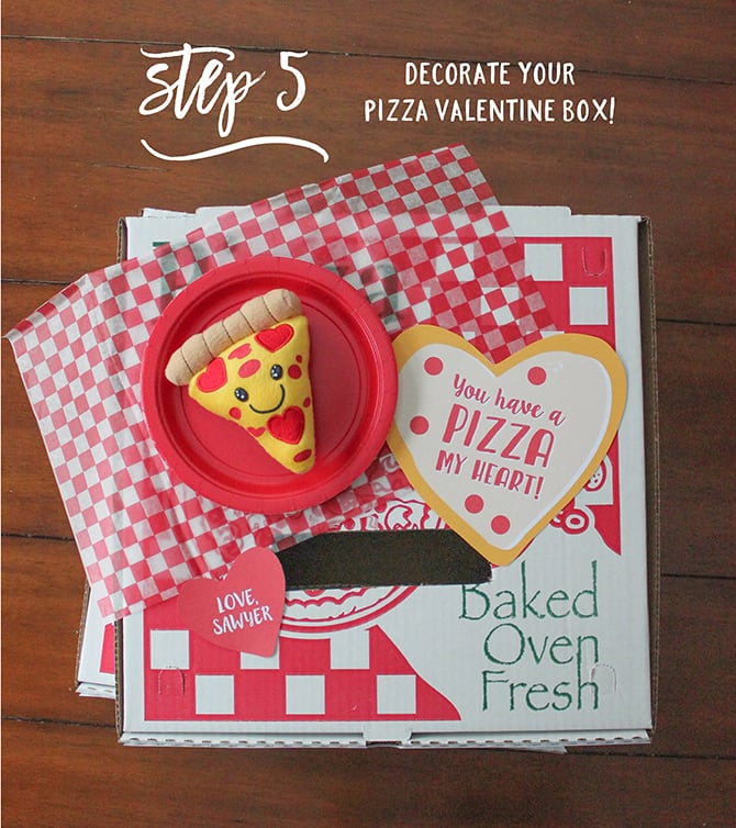 pizza valentine box hack with tutorial and free printables just