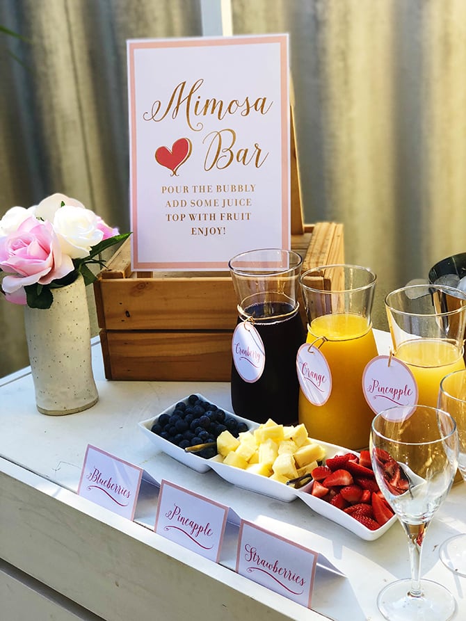 Birthday Brunch Mimosa Bar Just Add Confetti