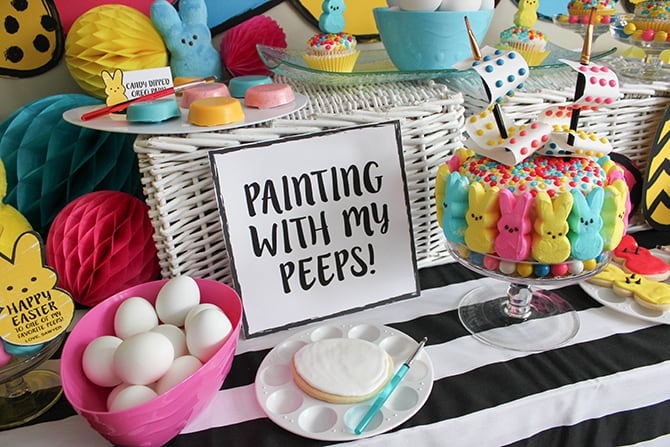 Painting With My Peeps: Egg Coloring Easter Party - Just Add Confetti Painting With My Peeps: Egg Coloring Easter Party - Just Add Confetti