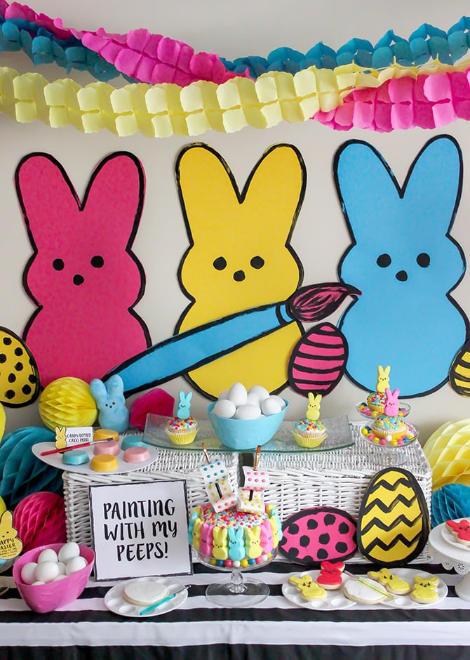 Painting With My Peeps: Egg Coloring Easter Party - Just Add Confetti Painting With My Peeps: Egg Coloring Easter Party - Just Add Confetti