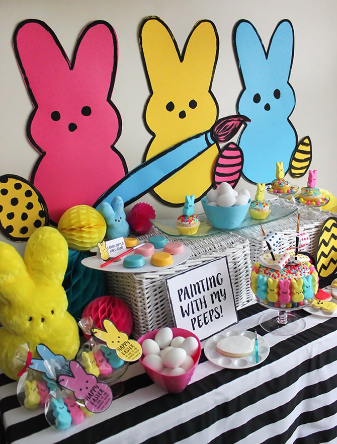 Painting With My Peeps: Egg Coloring Easter Party - Just Add Confetti Painting With My Peeps: Egg Coloring Easter Party - Just Add Confetti