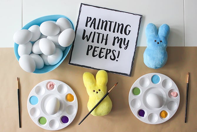 Painting With My Peeps: Egg Coloring Easter Party - Just Add Confetti Painting With My Peeps: Egg Coloring Easter Party - Just Add Confetti