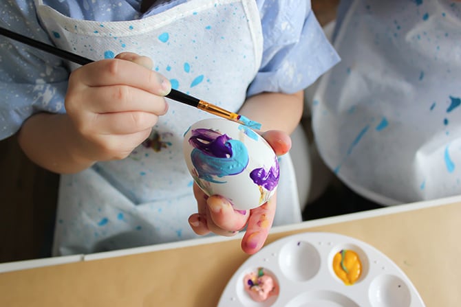 Painting With My Peeps: Egg Coloring Easter Party - Just Add Confetti Painting With My Peeps: Egg Coloring Easter Party - Just Add Confetti