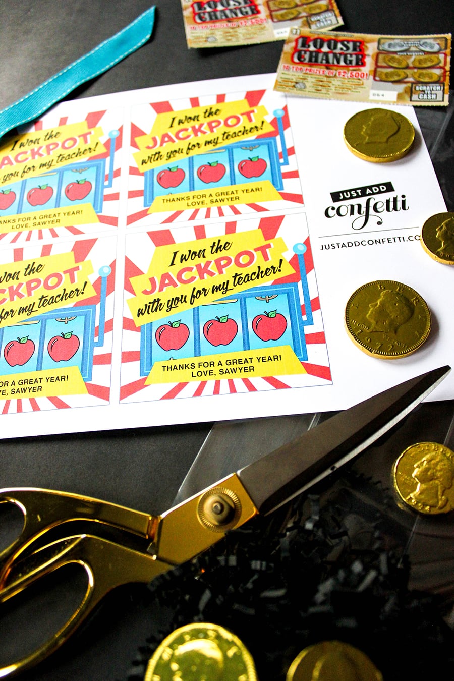 Lottery Ticket Teacher Appreciation Gift Idea And Printable Just Add 