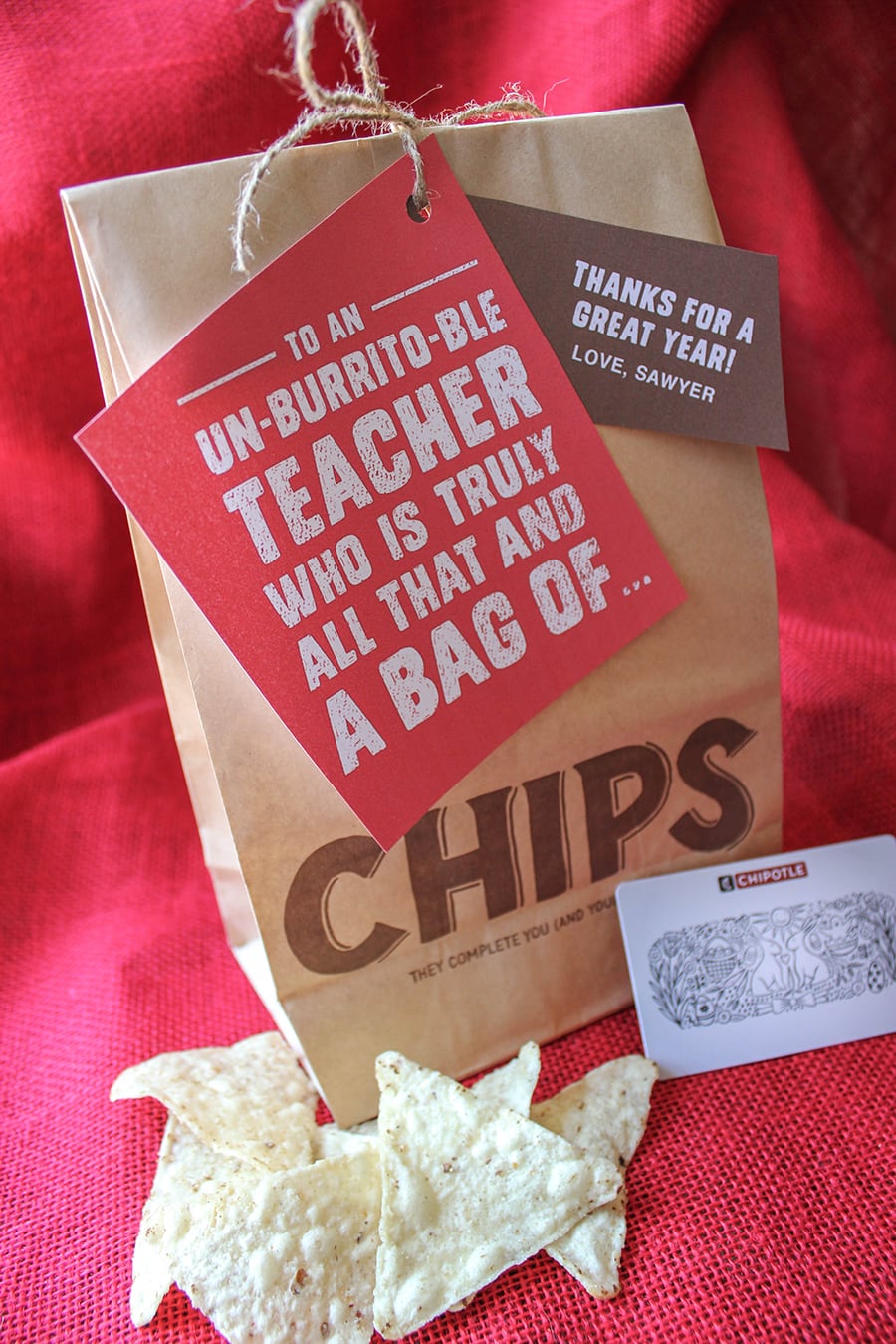 Creative Chipotle Teacher Appreciation Gift Idea Just Add Confetti