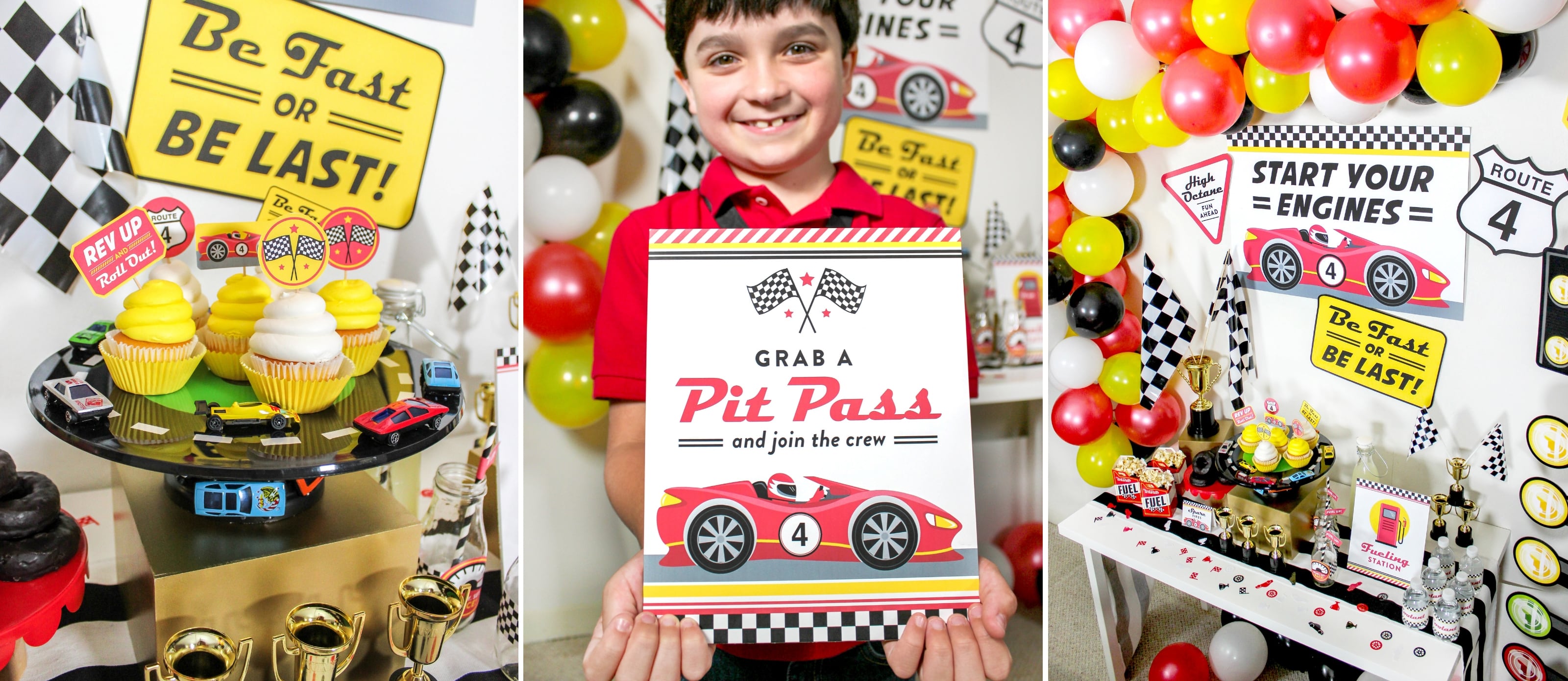 race car party, oriental trading, Fun365, partnership, free printable, party  printables, grab a pit pass, race car, sugar rush raceway, start your  engines, brand partner, Just Add Confetti, be fast or be