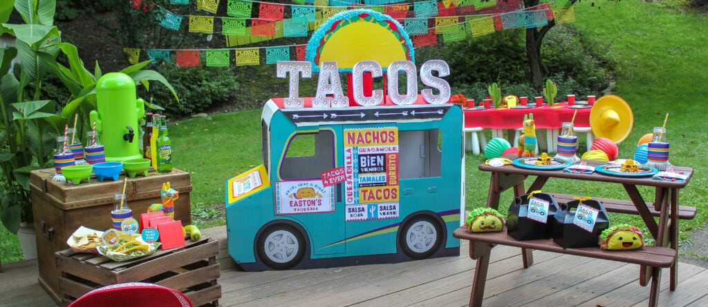 taco truck, taco truck party, taco, taco 'bout fun, oriental trading