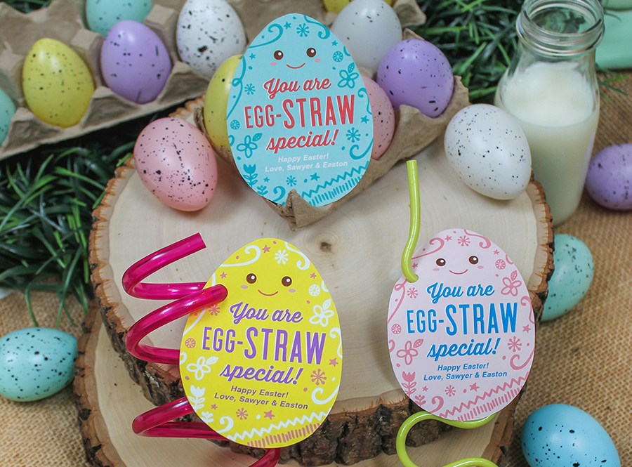 Crazy Straw Easter Gift - Just Add Confetti